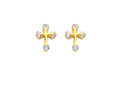 Religious Cross Stud Earring